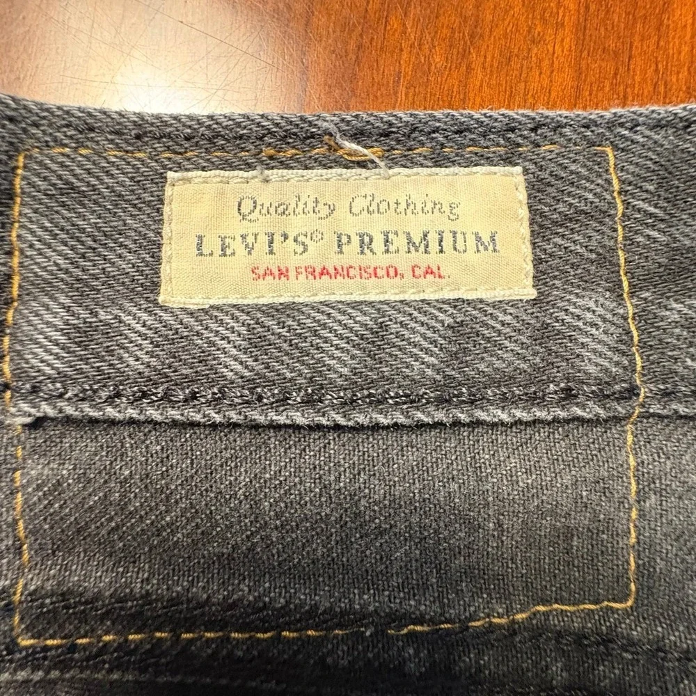 Levi's 460 Relaxed Fit Black Denim Shorts Men's 38